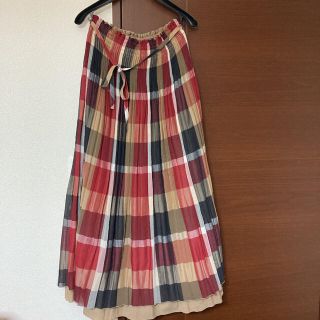 バーバリーブルーレーベル(BURBERRY BLUE LABEL)のブルーレーベル　クレストブリッジ　リバーシブル　スカート(ロングスカート)