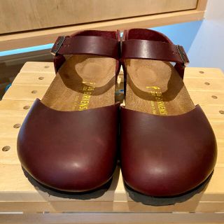 ビルケンシュトック(BIRKENSTOCK)のビルケン　レディース　36サイズ　ワインレッド(ローファー/革靴)