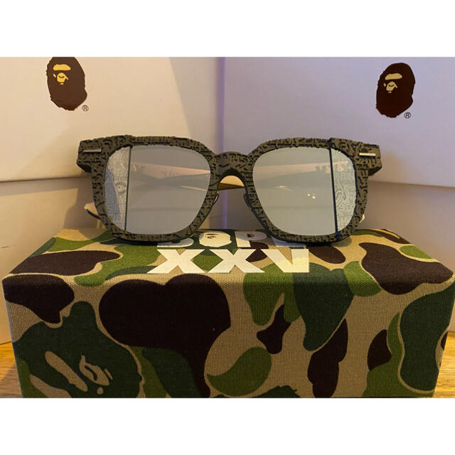 サントスピンク エイプ/限定/BAPE/ボストン/メガネ/ブラック/ゴールド