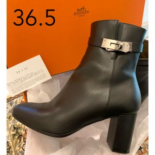 エルメス(Hermes)の美品✨エルメス　ケリー　サンジェルマン　36.5 ブラック　23センチ(ブーツ)