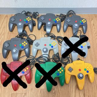 ニンテンドウ64(NINTENDO 64)のかず様専用　ニンテンドー　64コントローラー　3ヶ(家庭用ゲーム機本体)