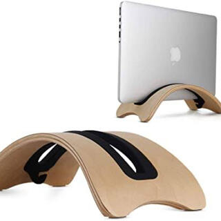 MacBook 木製スタンド(PC周辺機器)