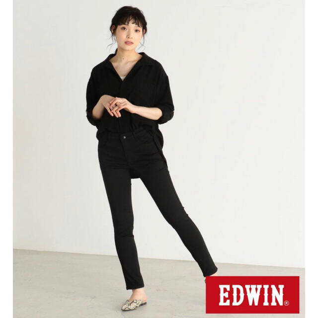 EDWIN(エドウィン)の【tunagu様専用】新品！ EDWIN ハタラクロ スキニーパンツ レディースのパンツ(スキニーパンツ)の商品写真