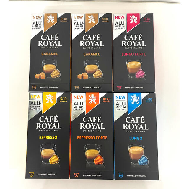 Nestle(ネスレ)のCAFE ROYAL ネスプレッソ用 カフェロイヤル カプセル60個 食品/飲料/酒の飲料(コーヒー)の商品写真