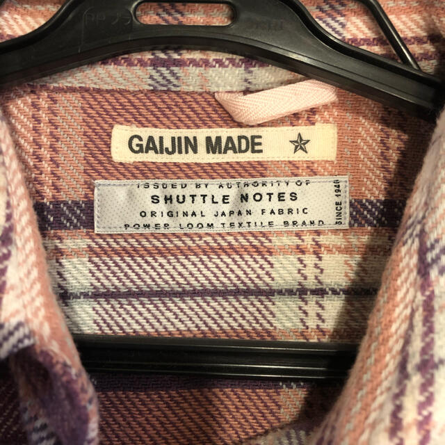 GAIJIN MADE(ガイジンメイド)のガイジンメイド　シャツワンピース レディースのワンピース(ひざ丈ワンピース)の商品写真