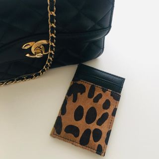 ジェイクルー(J.Crew)のジェイクルー J.CREW レオパード カードケース(名刺入れ/定期入れ)