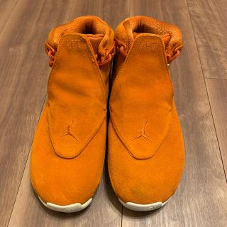 ナイキ(NIKE)のJordan 18 Retro Campfire Orange エアジョーダン(スニーカー)