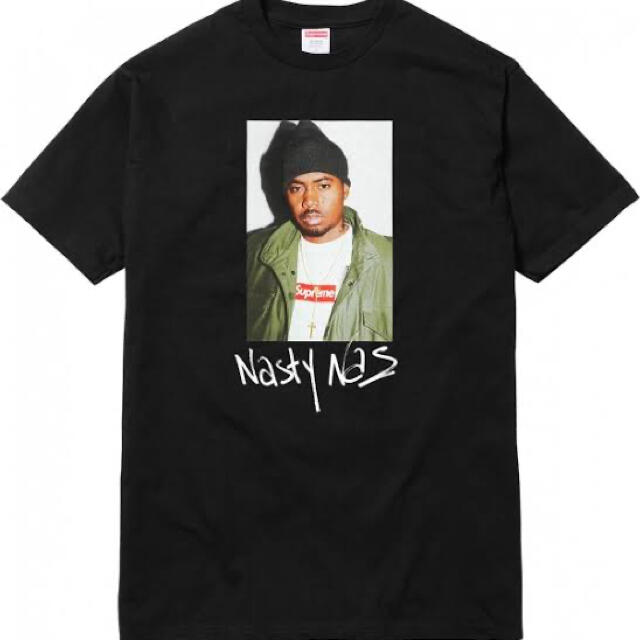 Supreme(シュプリーム)のSupreme Nas Tee L Black メンズのトップス(Tシャツ/カットソー(半袖/袖なし))の商品写真