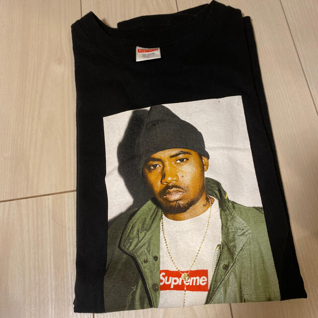 Supreme(シュプリーム)のSupreme Nas Tee L Black メンズのトップス(Tシャツ/カットソー(半袖/袖なし))の商品写真