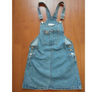 ザラキッズ(ZARA KIDS)のZara kids デニムジャンパースカート 150cm(スカート)