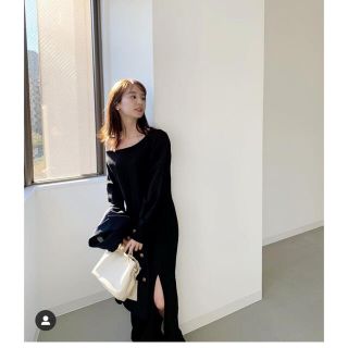 トゥデイフル(TODAYFUL)のSWEAT SLIT ONE PIECE(ロングワンピース/マキシワンピース)