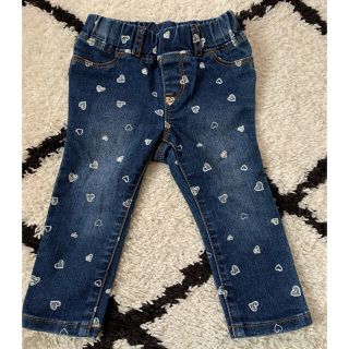 ベビーギャップ(babyGAP)の新品同様★ハート柄デニム(パンツ/スパッツ)