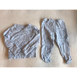 ベビーギャップ(babyGAP)の【baby Gap】星柄　長袖　カシュクールセットアップ　60cm(カバーオール)