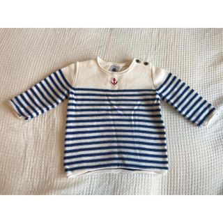 プチバトー(PETIT BATEAU)の【プチバトー】ニット　12m 74cm(ニット/セーター)