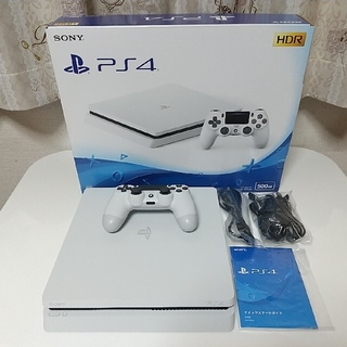 プレイステーション4(PlayStation4)のプレイステーション4本体（CHU-2200A B02）ホワイト　500GB　中古(家庭用ゲーム機本体)