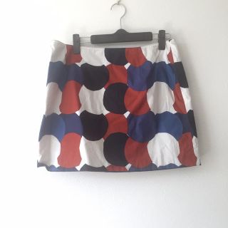 マリメッコ(marimekko)のマリメッコ トリコロールカラースカート(ミニスカート)