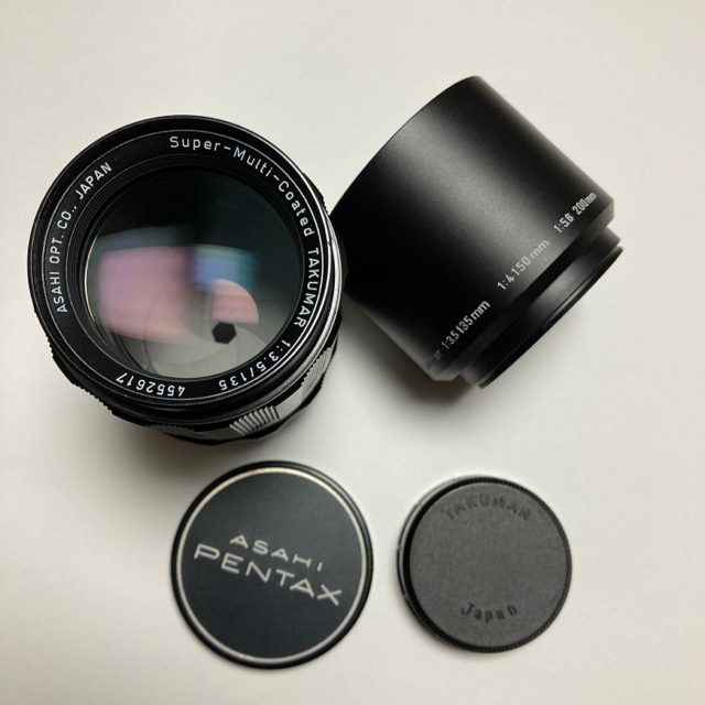 PENTAX(ペンタックス)の良品 M42 SMC TAKUMAR 135mm F3.5 純正付属多数 スマホ/家電/カメラのカメラ(レンズ(単焦点))の商品写真