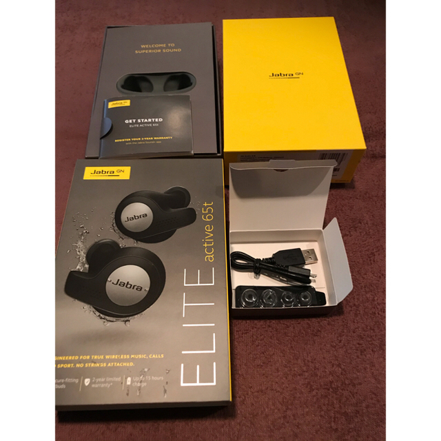 中古　jabra ELITE active 65t  スマホ/家電/カメラのオーディオ機器(ヘッドフォン/イヤフォン)の商品写真