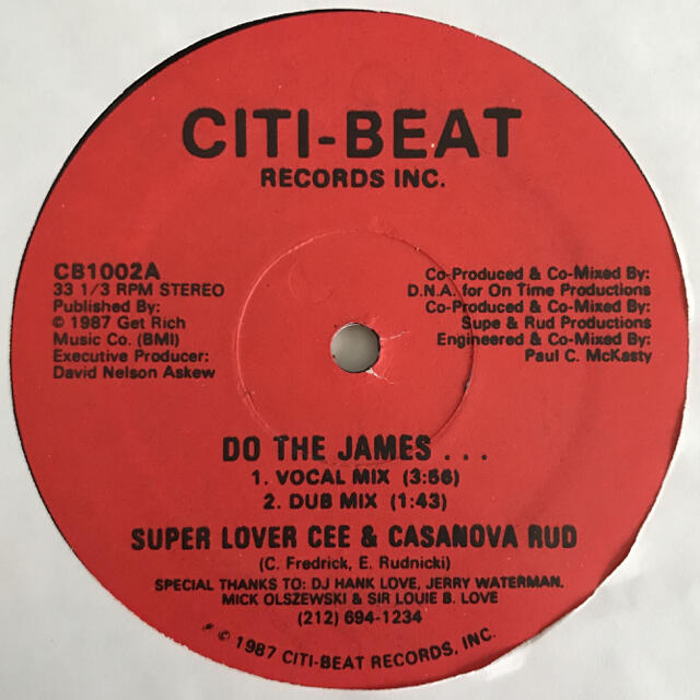 Super Lover Cee - Do The James...ヴァイニル