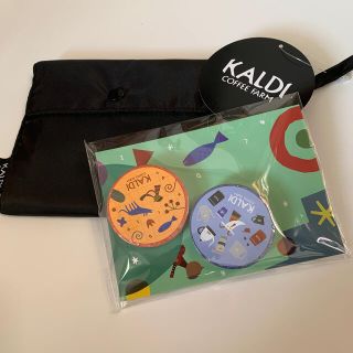 カルディ(KALDI)のお値下げ☆カルディ　マスキングテープ　エコバッグ(テープ/マスキングテープ)