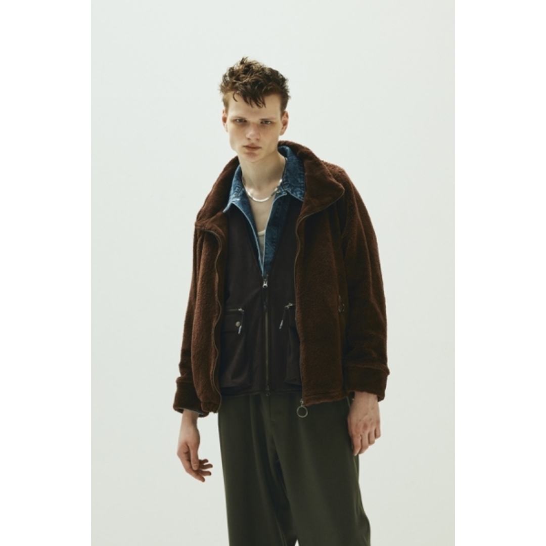 bukht ブフト 19AW STAND NECK BOA BLOUSON - ORGANIC COTTON