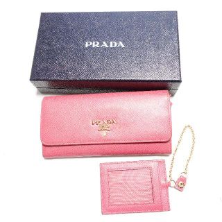 プラダ(PRADA)の[PRADA］レディース　長財布　パスケース　ピンク(財布)