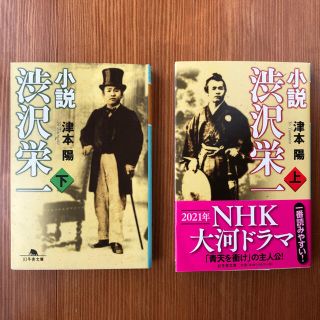 小説渋沢栄一 上　下巻　2冊セット(文学/小説)