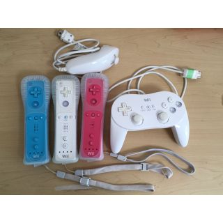 ウィー(Wii)のWiiリモコン、コントローラー、ヌンチャクセット(その他)