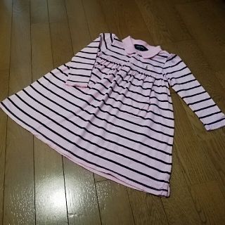 ラルフローレン(Ralph Lauren)のラルフローレン　Ralph Lauren　ピンクボーダー　ワンピース　90(ワンピース)