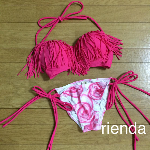 rienda(リエンダ)の＊フリンジフラワーSカップビキニ＊  レディースの水着/浴衣(水着)の商品写真