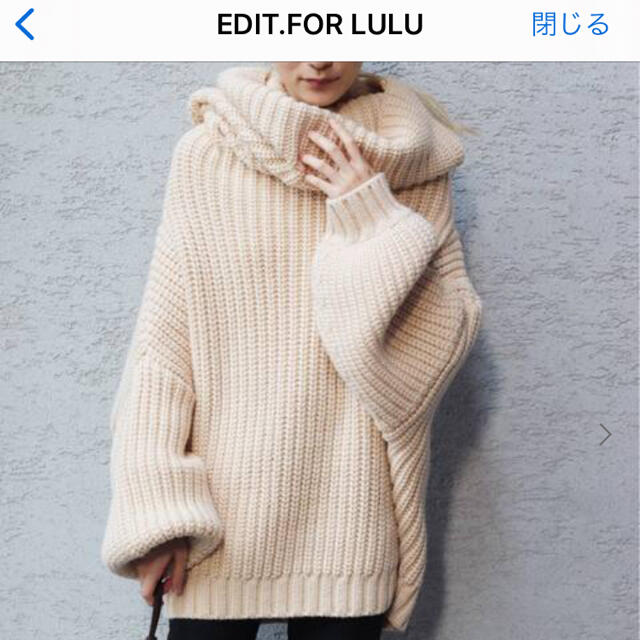 EDIT.FOR LULU(エディットフォールル)の(OSKER)タートルオーバーニット レディースのトップス(ニット/セーター)の商品写真