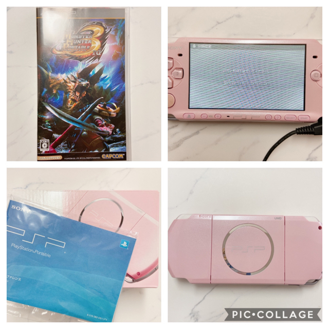 PlayStation Portable(プレイステーションポータブル)の美品♪    PSP-3000 ブロッサム・ピンク エンタメ/ホビーのゲームソフト/ゲーム機本体(携帯用ゲーム機本体)の商品写真