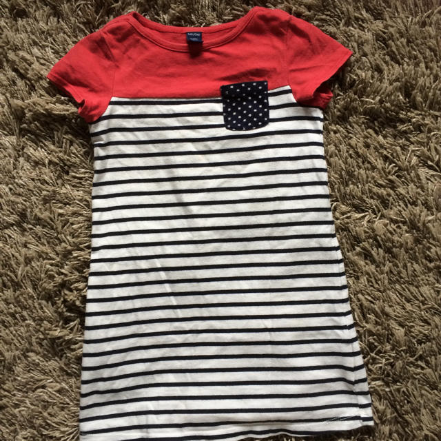 babyGAP(ベビーギャップ)のbabyGap ボーダー ワンピース  キッズ/ベビー/マタニティのキッズ服女の子用(90cm~)(ワンピース)の商品写真