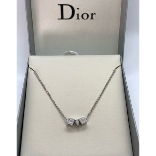 クリスチャンディオール(Christian Dior)の【美品 】クリスチャン ディオール サイコロCDネックレス /スートンR19(ネックレス)