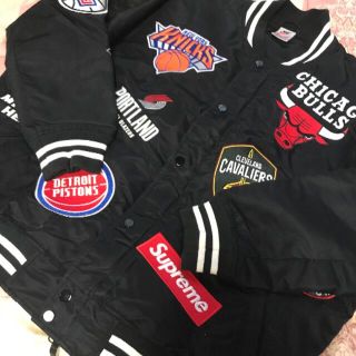 シュプリーム(Supreme)のsupreme nike NBA jacket M (フライトジャケット)