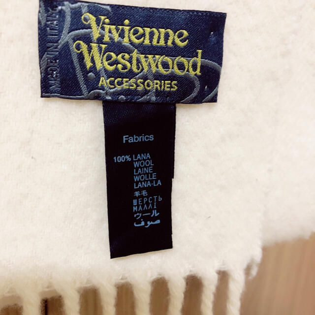 Vivienne Westwood(ヴィヴィアンウエストウッド)のVivienne Westwood マフラー ホワイト♡ レディースのファッション小物(マフラー/ショール)の商品写真