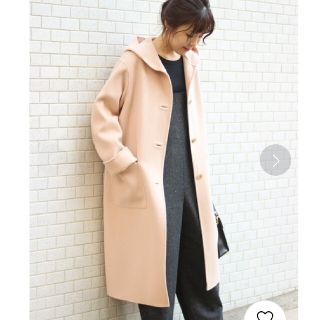 スピックアンドスパン(Spick & Span)の【難あり】 スピック&スパン ハミルトンウール フーデットロングコート コート(ロングコート)