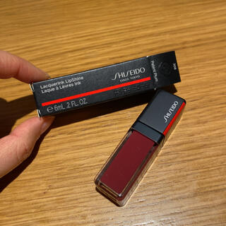 シセイドウ(SHISEIDO (資生堂))の資生堂　ラッカーインク　リップシャイン　308 patent plum(リップグロス)