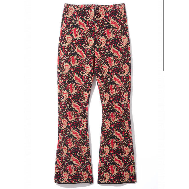 レディースleinwande Jacquard Knit Trousers /Red