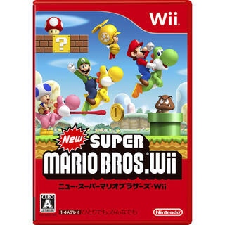 ニンテンドウ(任天堂)の美品 任天堂 Wii スーパーマリオ ゲームソフト ゲームカセット(家庭用ゲームソフト)