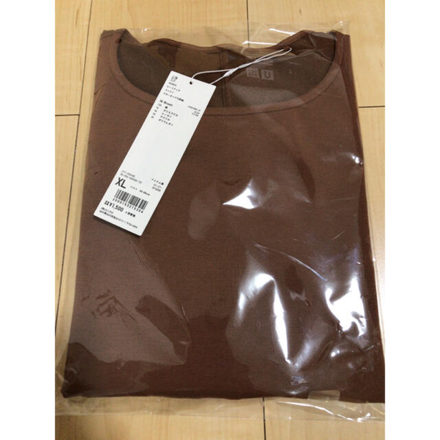 UNIQLO(ユニクロ)のユニクロ ヒートテックコットンクルーネックT(長袖) XL レディースのトップス(Tシャツ(長袖/七分))の商品写真