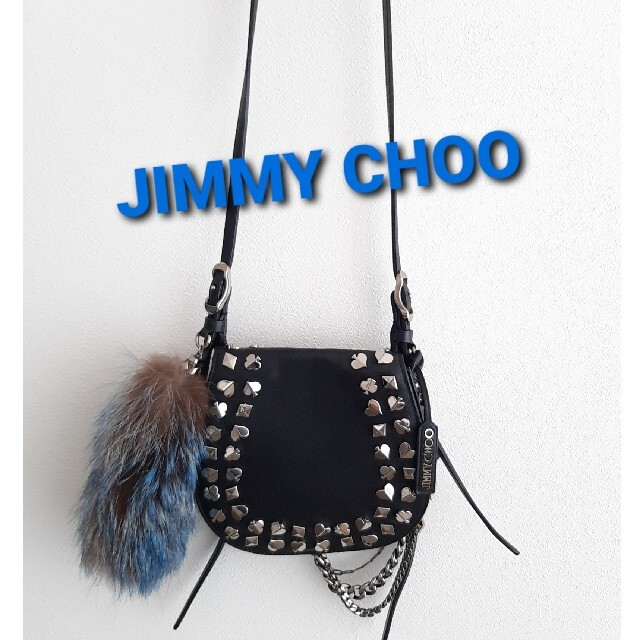 JIMMY CHOO レザーチェーンショルダーバッグ 「Biker(バイカー)」