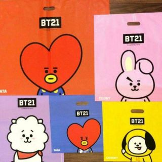 BT21 ショッパー 5種コンプリートセット(アイドルグッズ)