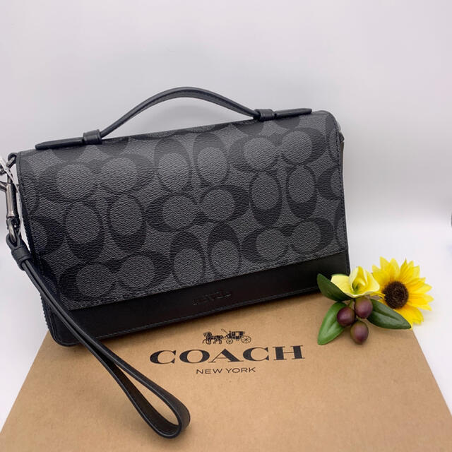 COACH(コーチ)のCOACH 長財布　★大人気★　ダブルジップ　トラベル　シグネチャー　新品 メンズのファッション小物(長財布)の商品写真