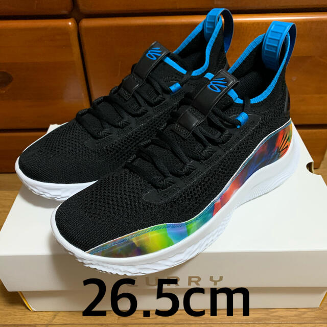 ブラックUnder Armour CURRY8 flow 26.5cm バッシュ