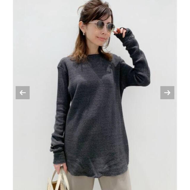 L'Appartement DEUXIEME CLASSE(アパルトモンドゥーズィエムクラス)のL'Appartement 【GOOD GRIEF】Thermal TOP レディースのトップス(カットソー(長袖/七分))の商品写真