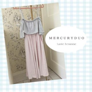 マーキュリーデュオ(MERCURYDUO)のガウチョ♡リボンロンパース(その他)