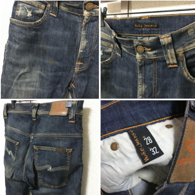 Nudie Jeans(ヌーディジーンズ)のNudie Jeans ヌーディー ジーンズ 28インチ USED 加工 メンズのパンツ(デニム/ジーンズ)の商品写真