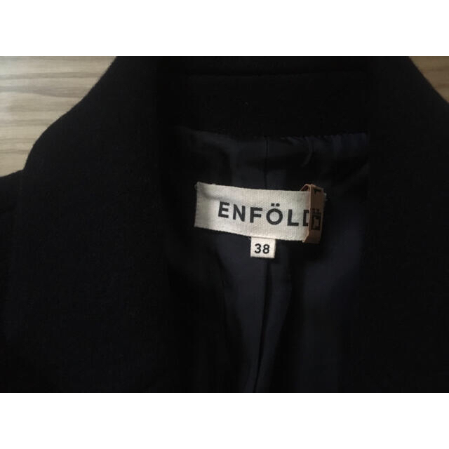 ENFOLD(エンフォルド)のENFOLD エンフォルド ライトメルトンチェスターコート レディースのジャケット/アウター(ロングコート)の商品写真