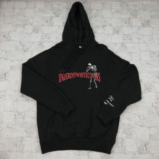 オフ-ホワイト c/o アンダーカバー SKELETON RVRS HOODIE